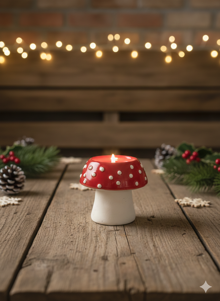 Mushroom Tealight Holder